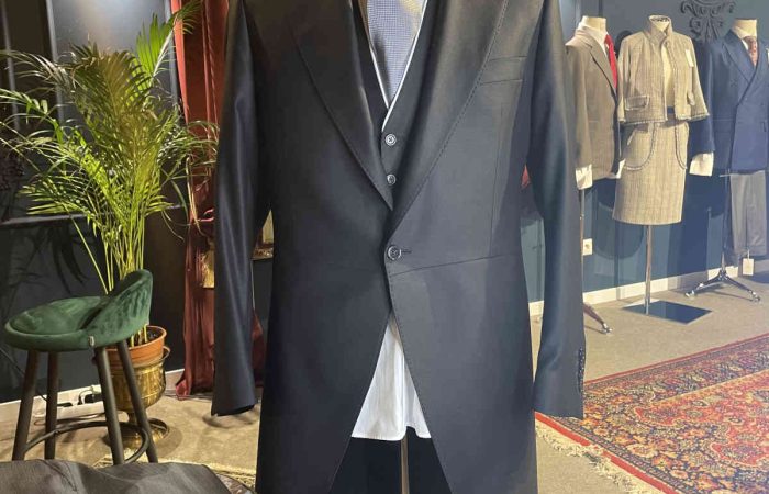 Creación de chaqué a medida de la sastrería Basset and Van Bommel